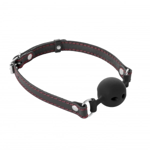 Кляп дышащий "Crazy Handmade" силикон, черный, M